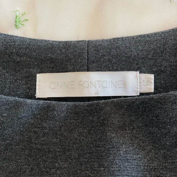 Anne Fontaine Charcoal Grey Top Size 42 - Picture 4 of 6